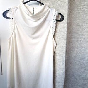 RW&Co draped neck blouse